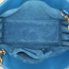 Bolso bandolera Saint Laurent Sac de jour pequeño en cuero azul - Detail D3 thumbnail