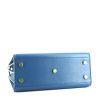 Bolso bandolera Saint Laurent Sac de jour pequeño en cuero azul - Detail D5 thumbnail