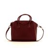 Givenchy Antigona handbag in burgundy leather - 360 thumbnail