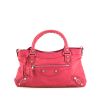 Balenciaga Classic City First handbag in pink leather - 360 thumbnail