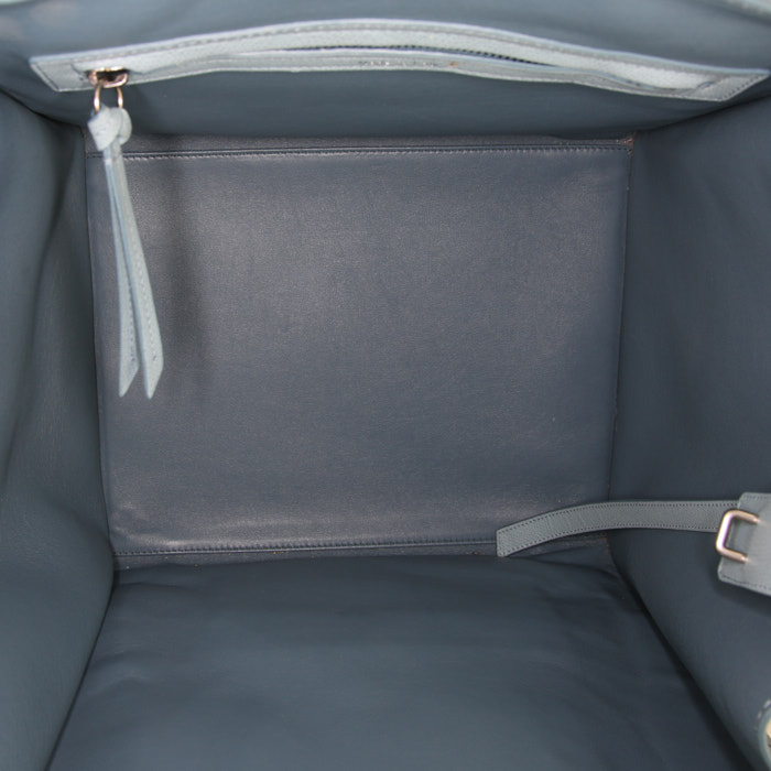 Shopping bag Céline Phantom in pelle blu - Detail D2