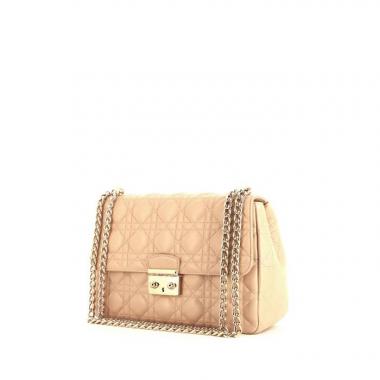 Borsa Dior Miss Dior in pelle cannage beige rosato