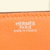 Hermès  Lindy 34 cm handbag  in orange Swift leather - Detail D3 thumbnail