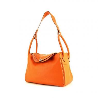 Hermès Lindy 34 cm Handbag in Orange Swift Leather
