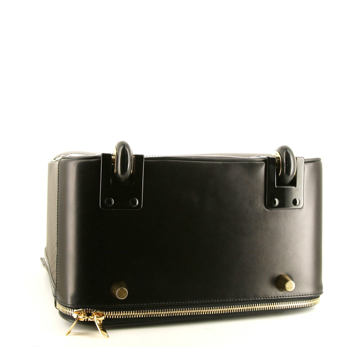 Maleta Saint Laurent en lona y cuero negra - Detail D4