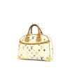 Louis Vuitton Trouville handbag in white multicolor monogram canvas and natural leather - 00pp thumbnail