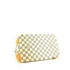Shopping bag Louis Vuitton Hampstead in tela a scacchi e pelle naturale - Detail D4 thumbnail