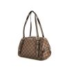Bolso para llevar al hombro Louis Vuitton Rivington en lona a cuadros ébano y cuero marrón - 00pp thumbnail
