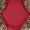 Louis Vuitton Rivington shoulder bag in ebene damier canvas and brown leather - Detail D2 thumbnail