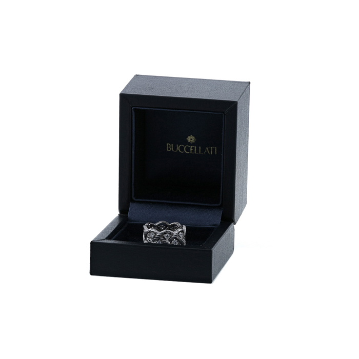 Buccellati Etoilée ring in white gold and diamonds - Detail D2