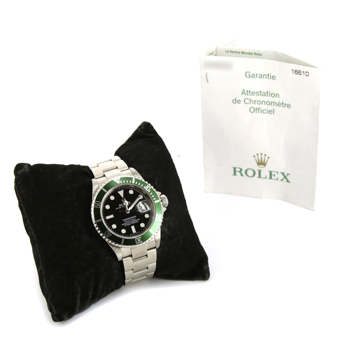 Rolex Submariner Date watch in stainless steel Ref:  16610T Circa  2006 - Detail D2