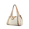 Louis Vuitton Stresa shoulder bag in azur damier canvas and natural leather - 00pp thumbnail