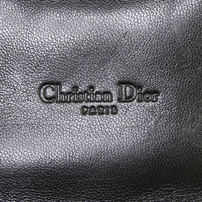 Bolsito de mano Dior Miss Dior Promenade en cuero cannage negro - Detail D3