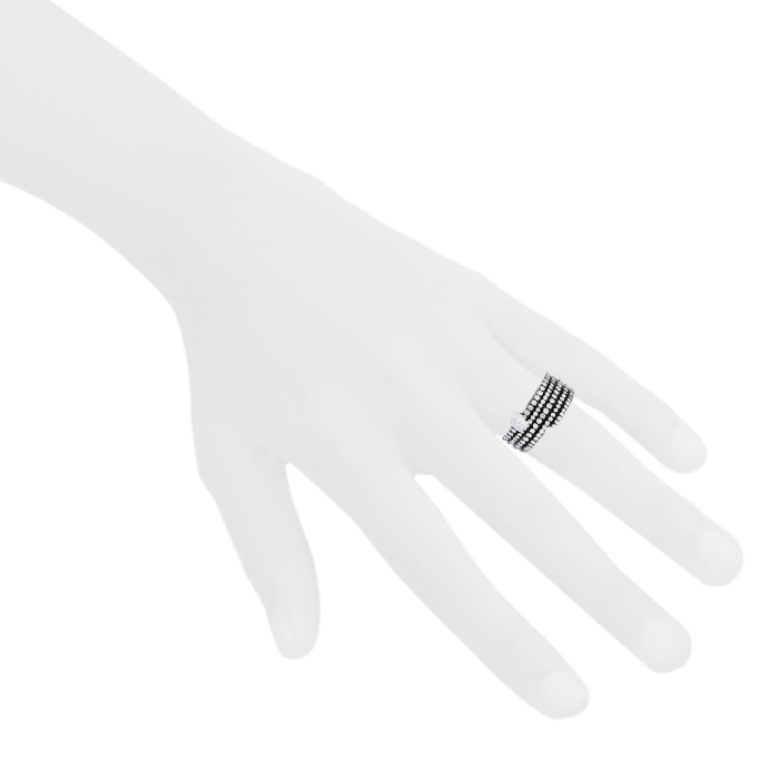 Repossi Blast ring in blackened gold and diamonds - Detail D1