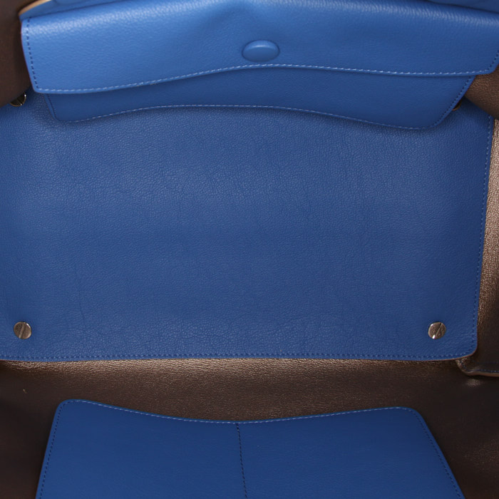 Bolso Cabás Dior Open Bar en cuero azul - Detail D3
