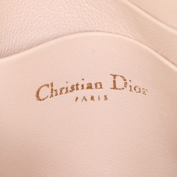 Sac bandoulière Dior  Miss Dior Promenade en cuir rose - Detail D3