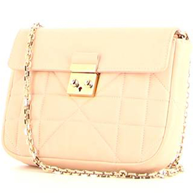 Christian Dior Beige Cannage Quilted Patent Leather Miss Dior Promenade Crossbody Clutch Bag