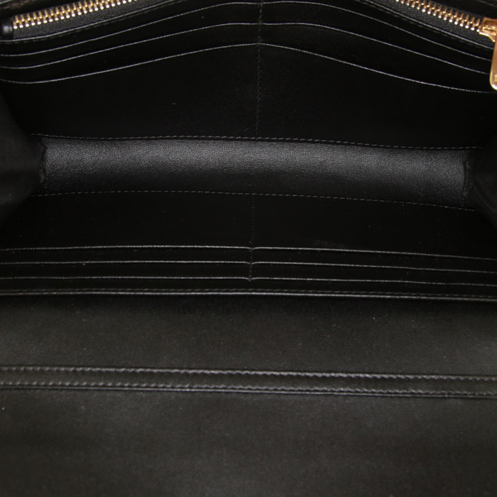 Dior Diorama Wallet on Chain handbag/clutch in black leather - Detail D2