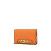Borsa a tracolla Dior J'Adior Wallet on Chain in pelle martellata arancione - 00pp thumbnail