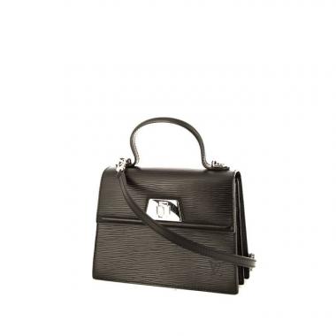 Louis Vuitton Sévigné handbag in black epi leather