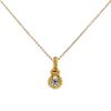 Vintage necklace in yellow gold and diamond - 00pp thumbnail