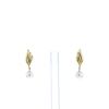 Mikimoto earrings in yellow gold and cultured pearls - 360 thumbnail