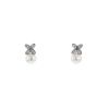 Mikimoto earrings in white gold,  diamonds and pearls - 00pp thumbnail