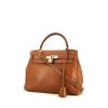 Hermes Kelly 28 cm handbag in gold Courchevel leather - 00pp thumbnail