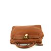 Hermes Kelly 28 cm handbag in gold Courchevel leather - 360 Front thumbnail