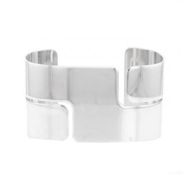 Brazalete Dinh Van Seventies en plata
