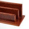 Hermès, rare and complete office set, in varnished walnut root wood and leather, with H marquetry decoration, signed, of the end of 1980's - Detail D2 thumbnail
