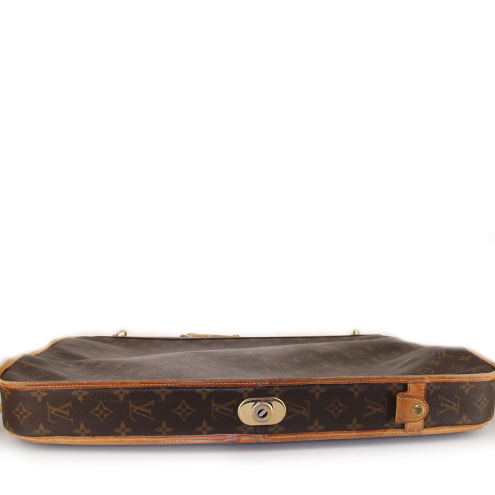 Louis Vuitton clothes-hangers in brown monogram canvas and natural leather leather - Detail D4