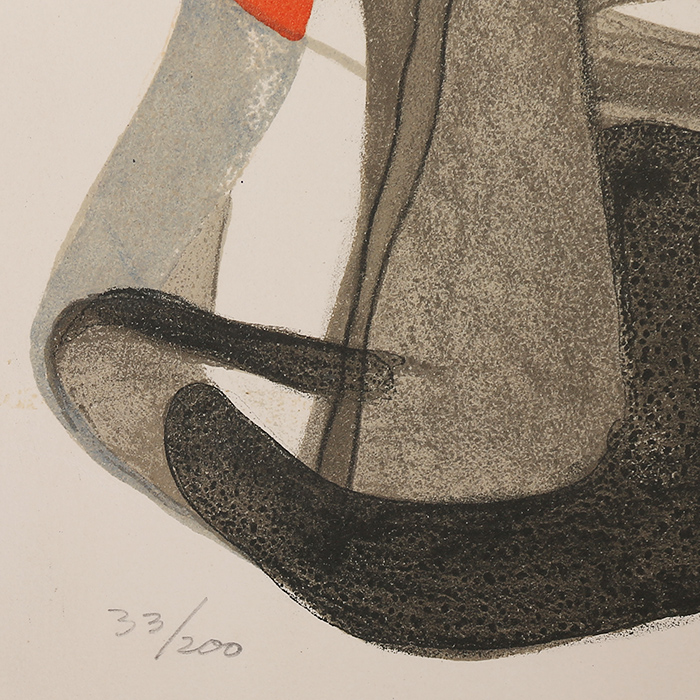 Maurice Estève, "Matinailles", lithograph in colors on paper, signed, numbered and framed, of 1956 - Detail D3