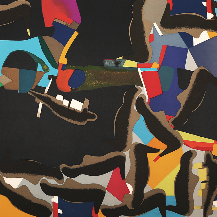 Maurice Estève, "Rivanoir", lithograph in colors on paper, signed, numbered and framed, of 1969 - Detail D1