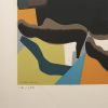 Maurice Estève, "Rivanoir", lithograph in colors on paper, signed, numbered and framed, of 1969 - Detail D3 thumbnail