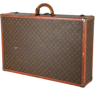 Louis Vuitton Bisten 60 suitcase in monogram canvas and brown lozine  (vulcanised fibre)