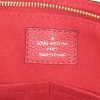 Shopping bag Louis Vuitton Surène in tela monogram marrone e pelle rosso ciliegia - Detail D3 thumbnail