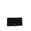Portefeuille Hermès Béarn en cuir Mysore noir - 360 thumbnail