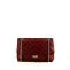 Chanel 2.55 handbag in red quilted leather - 360 thumbnail
