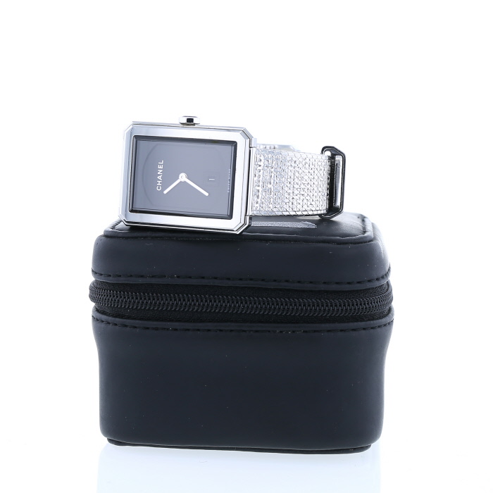 Chanel Boyfriend Tweed watch in stainless steel Circa  2010