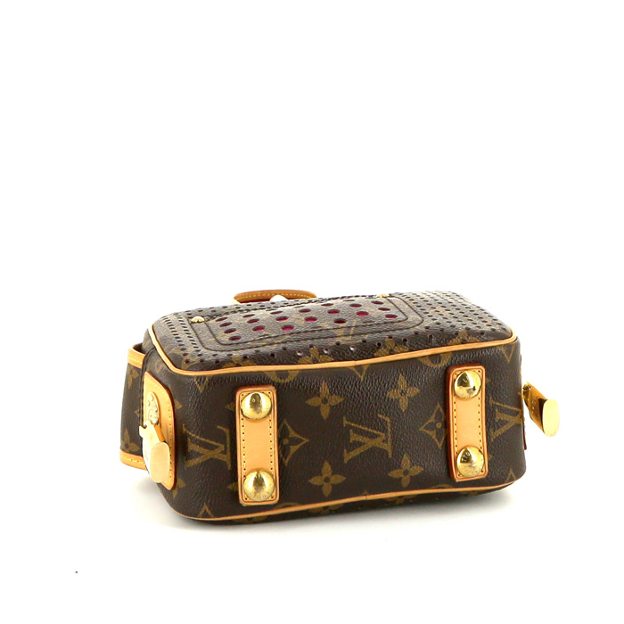 Borsa a tracolla Louis Vuitton  Trocadéro in tela monogram e pelle naturale - Detail D4