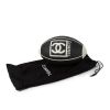 Chanel, Rugby ball, sport accessory, in black and white grained rubber, limited edition, with the logo and its original dustbag, from the 2000's - Detail D5 thumbnail