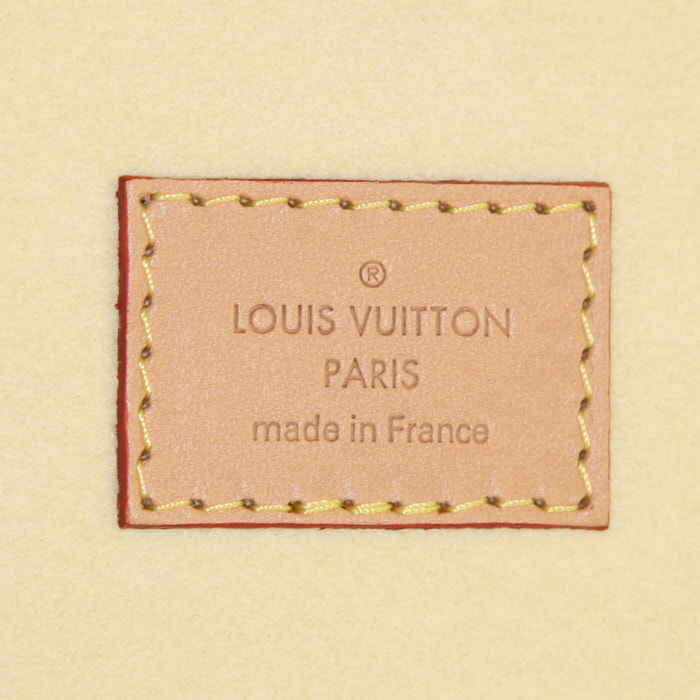 Sac bandoulière Louis Vuitton Cannes en toile monogram pop rose et cuir naturel - Detail D3