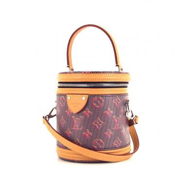 Bolso bandolera Louis Vuitton Cannes en lona Monogram pop rosa y cuero natural