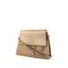Chloé Faye shoulder bag in grey leather and grey suede - 00pp thumbnail