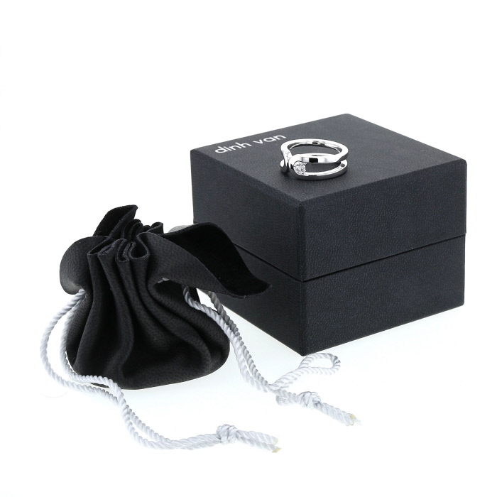 Dinh Van Maillons ring in white gold and diamond - Detail D2