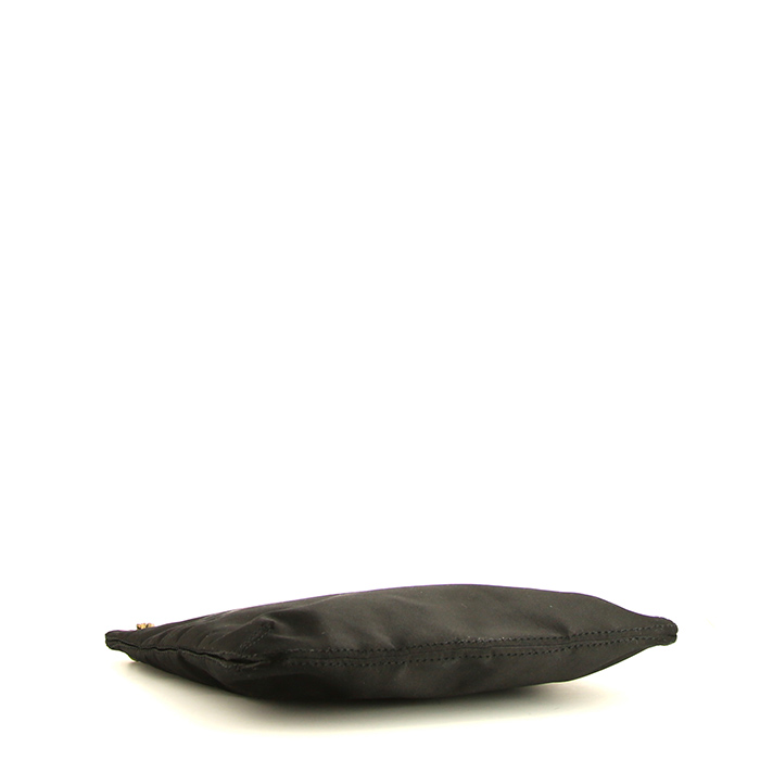 Lanvin shoulder bag in black satin - Detail D5