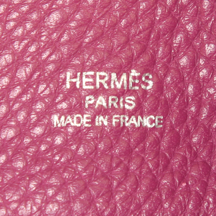 Borsa Hermes Marwari in pelle togo e pelle marrone - Detail D3