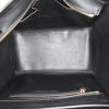 Sac à main Celine Luggage Mini en cuir tricolore bleu noir et marron - Detail D2 thumbnail