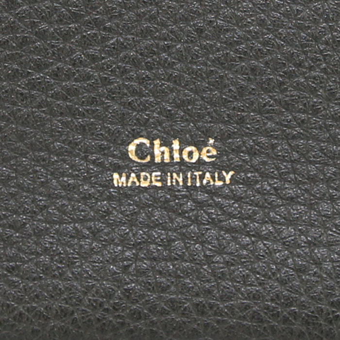 Borsa Chloé Aby in pelle martellata nera - Detail D4